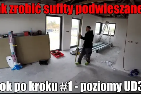 Sufit podwieszany w salonie: Poradnik DIY krok po kroku
