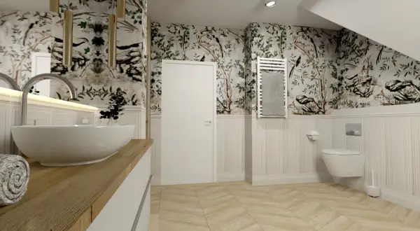 Płytki ceramiczne jak boazeria angielska – elegancja i funkcjonalność w każdym wnętrzu